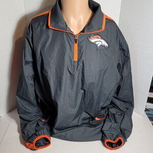 Nike NFL Onfield Apparel Denver Broncos 1/4 Zip Windbreaker SIze S